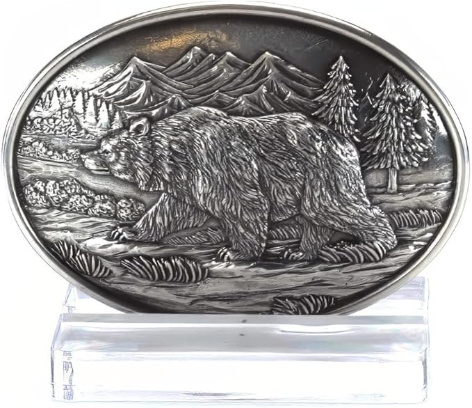 Men's Oval Bear Buckle